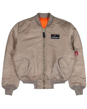PROTOTYPES Sprayed Bomber Jacket - Brown