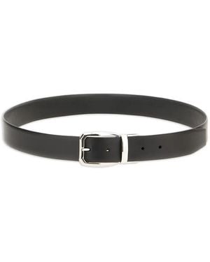 ZEGNA Cinturón de piel - Blanco