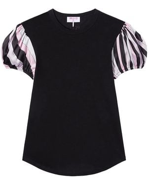 PUCCI T-Shirt mit Iride-Print - Schwarz