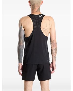 Nike Aeroswift V-Neck Tank Top - Black