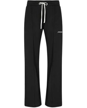 hinnominate Logo-Print Drawstring Track Trousers - Black