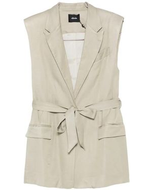 Dixie Belted sleeveless suit - Weiß