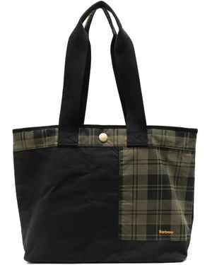 Barbour Mya Patchwork Tote Bag - Black
