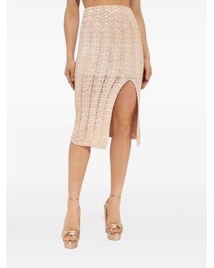 LoveShackFancy Midirock aus Spitze - Natur