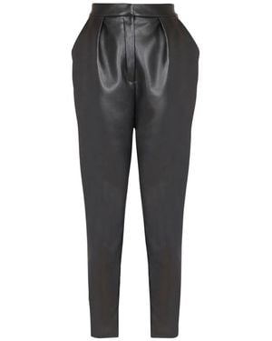 Balmain Hose Mit Bundfalten - Grau