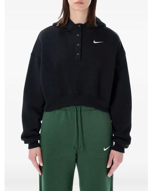 Nike Phoenix cropped hoodie - Azul