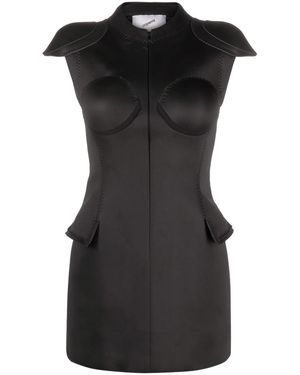 Coperni Cup Neoprene Minidress - Black