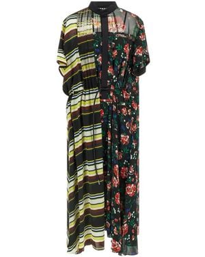 Sacai Polo-Collar Dress - Green
