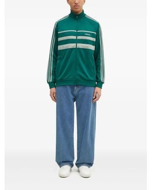 adidas Embroidered-Logo Jacket - Green