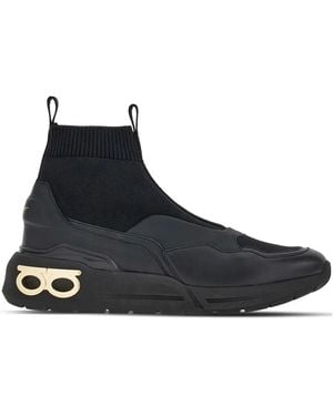 Ferragamo Cosma Sock Trainers - Black