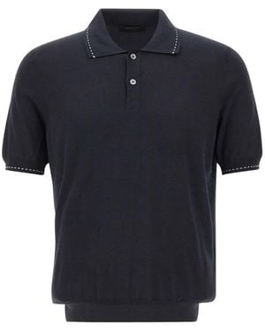 Gran Sasso Short-Sleeve Polo Shirt - Blue