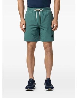 Hackett Hs Diamond-Badge Track Shorts - Green