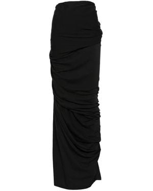 Entire studios Dia Draped-Detail Maxi Skirt - Black