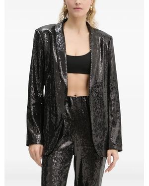 Bruuns Bazaar Daphnebbidaia Sequin-Embellished Blazer - Black
