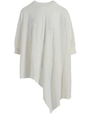 Y's Yohji Yamamoto Asymmetric Crew-Neck T-Shirt - White