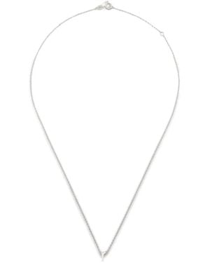 Le Gramme Alphabet Necklace - White
