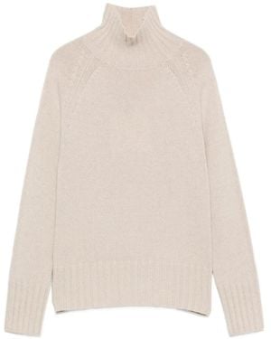 Max Mara Gerippter Strickpullover - Weiß