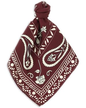 Alberto Biani Patterned Silk Scarf - Pink