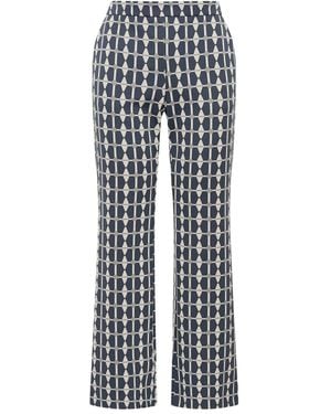 Maliparmi Geometric-Print Trousers - Blue