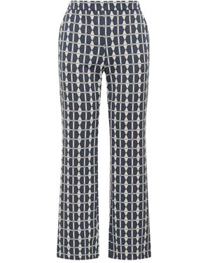 Maliparmi Geometric-Print Pants - Blue