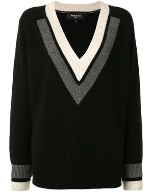 Paule Ka Maglione Con Scollo A V - Nero