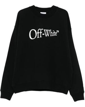 Off-White c/o Virgil Abloh Felpa Con Stampa Logo - Nero