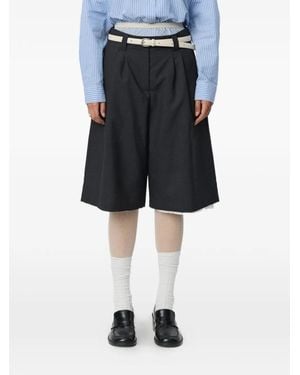 mfpen Slash Pleated Shorts - Blue