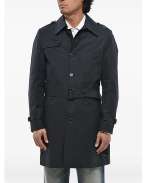 Corneliani Gabardina Con Cinturón - Azul