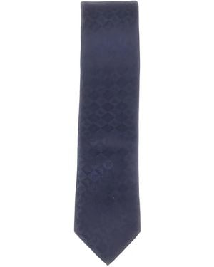 Emporio Armani Cravate À Motif Géométrique - Blue