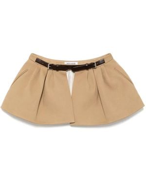 Dice Kayek Structured Skirt Belt - Natural