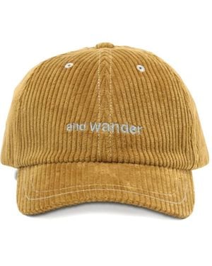 and wander Corduroy Hat - Natural