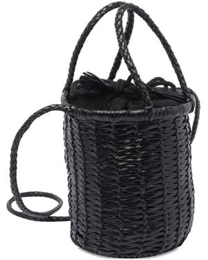 Dragon Diffusion Bolso bombonera trenzado - Negro