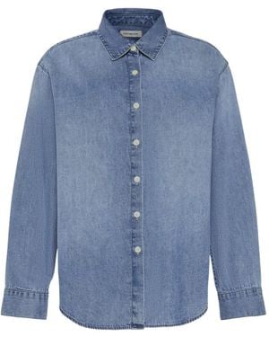 Calvin Klein Button-Down Denim Shirt - Blue