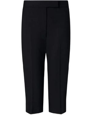 Thom Browne Hopsack Suiting Cropped Pants - Black