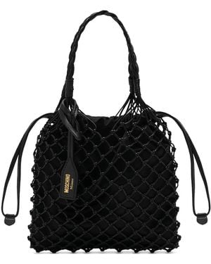 Moschino Basket Net Tote Bag - Black