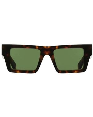 Off-White c/o Virgil Abloh Nassau Rectangle-Frame Sunglasses - Green