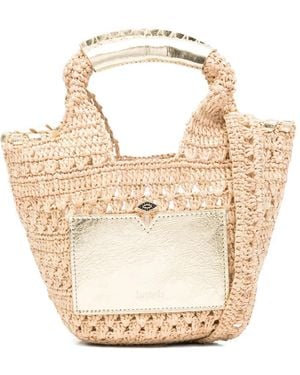 Ba&sh Ara Ara Crochet Tote Bag - White