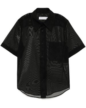 Toga High Twist Gauze Shirt - Black
