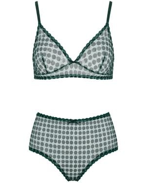Laura Urbinati Culotte En Tulle À Pois - Grey