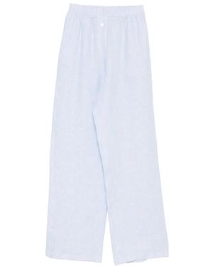 Riviera Elasticated-Waistband Pants - White