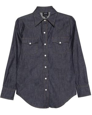 A.P.C. Pocket Shirt - Blue