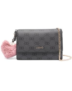 Liu Jo Logo-Pattern Cross Body Bag - Grey