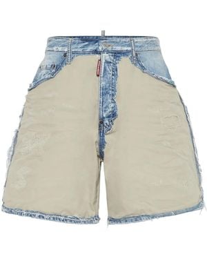 DSquared² Semplice Carpenter Denim Shorts - Blue