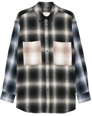Song For The Mute Surchemise À Carreaux - Black