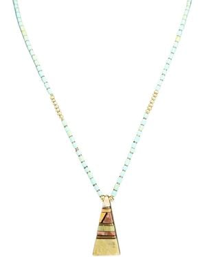 Madison Santo Domingo-3 Necklace - Metallic