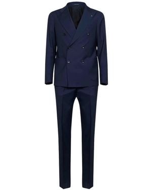 Tagliatore Vesuvio Double-Breasted Suit - Blue
