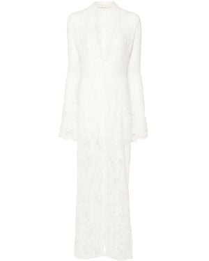 MANURI Sally Lined Dress - White