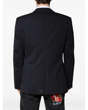 Dolce & Gabbana Martini Single-Breasted Blazer - Blue