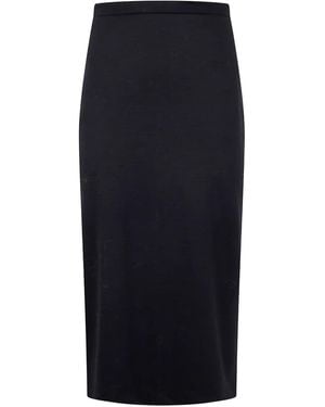 Harris Wharf London Wool Skirt - Blue