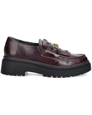 Nokwol Loafer mit Zierlasche - Rot